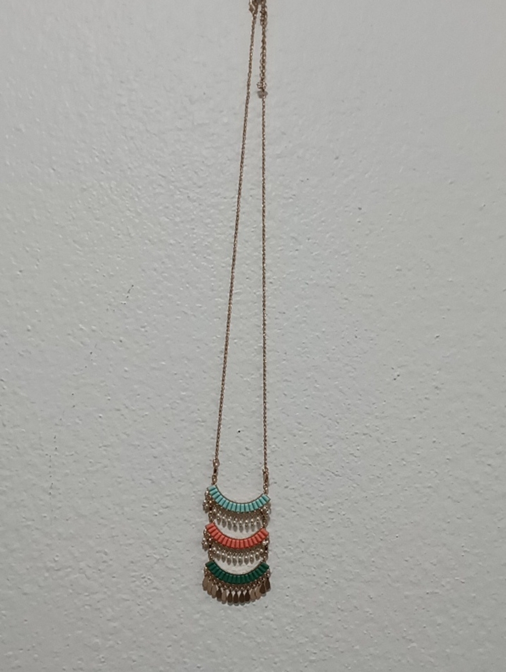 Women’s Premier Jewelry Layered Pendant Necklace - Turquoise, Coral, Green, Gold